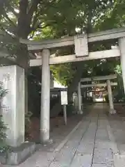 自由が丘熊野神社の鳥居