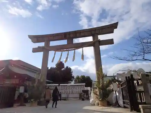 難波大社　生國魂神社の鳥居