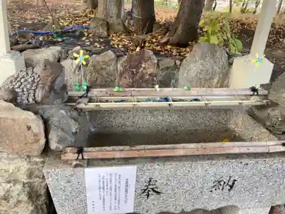 星置神社の手水舎