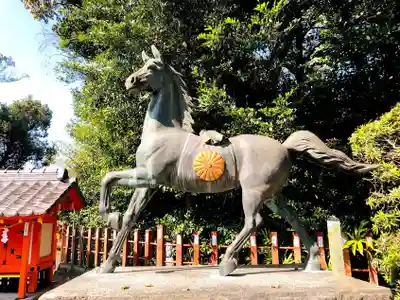 揖宿神社の狛犬