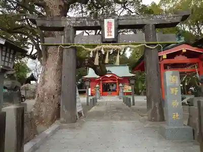 導きの神大牟田熊野神社の鳥居