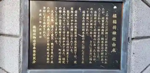 橘稲荷神社の歴史