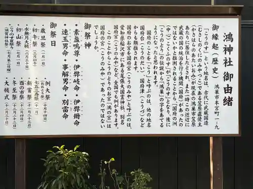 鴻神社の歴史