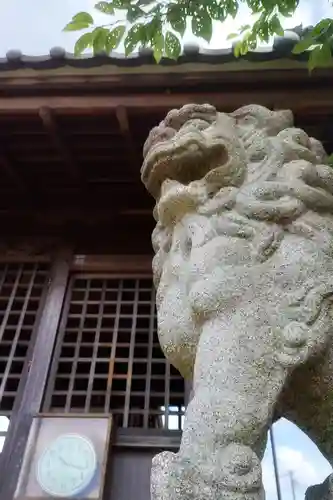 白山社（井堀）の狛犬