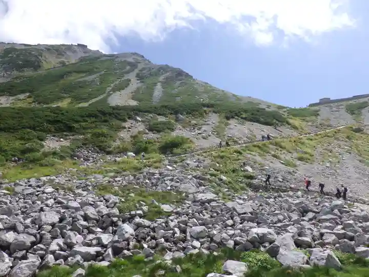 雄山神社峰本社の景色
