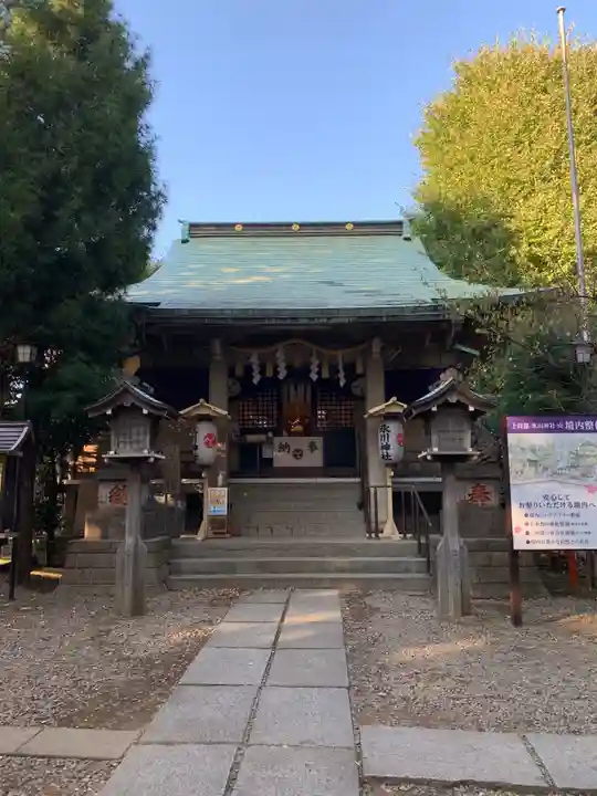 上目黒氷川神社の本殿・本堂