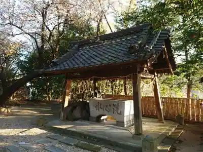 白山媛神社（上条白山媛神社）の手水舎