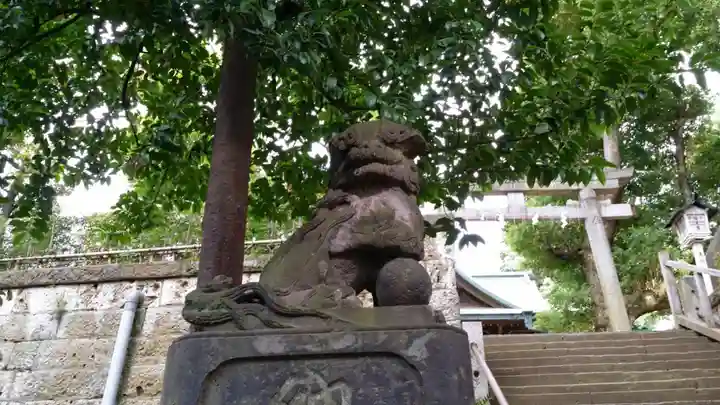 西向天神社の狛犬