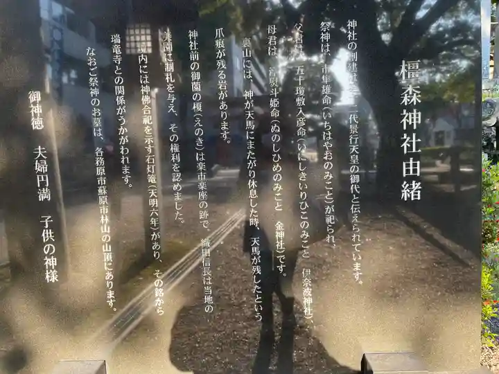 岐阜信長神社(橿森神社境内摂社)の歴史