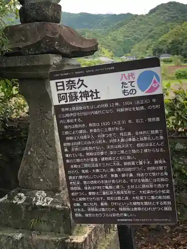 日奈久阿蘇神社の歴史