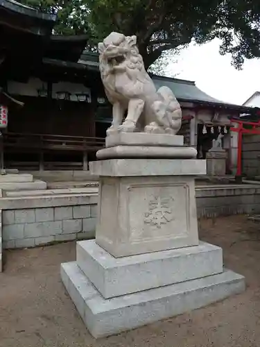 河内國魂神社の狛犬