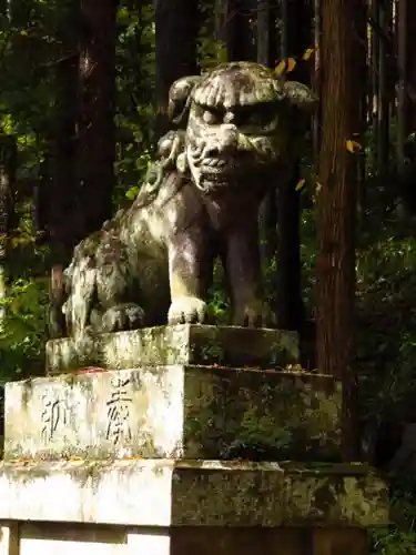 戸隠神社火之御子社の狛犬