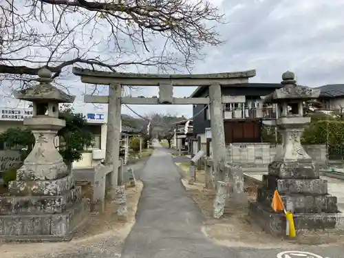 葦守八幡宮の鳥居