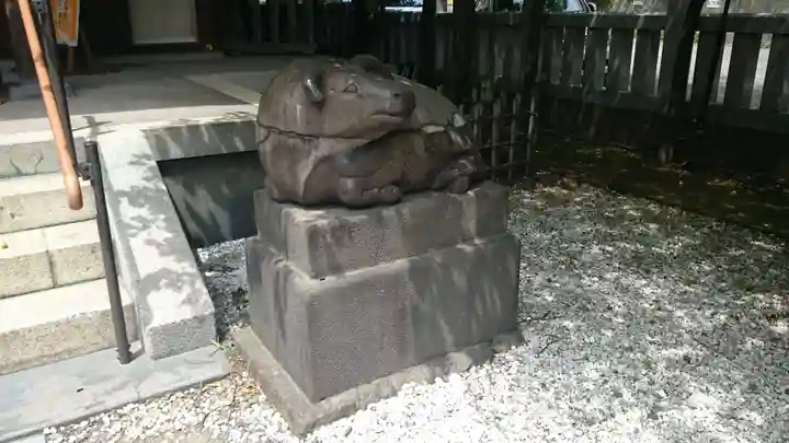 牛天神北野神社の狛犬