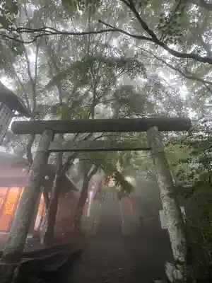 碓氷峠熊野神社の鳥居