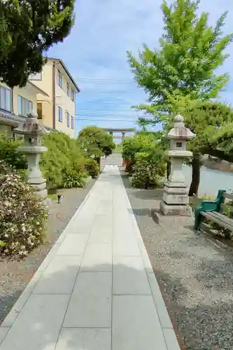 久之浜諏訪神社の庭園