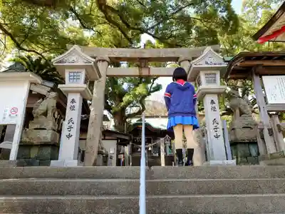 津田八幡神社の鳥居
