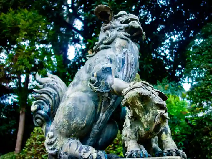 池辺杉山神社の狛犬