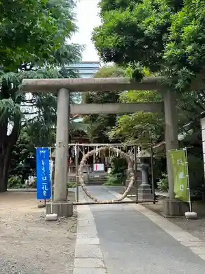 青山熊野神社の鳥居