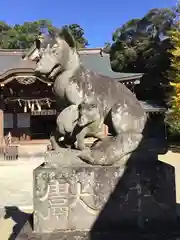 女化神社の狛犬