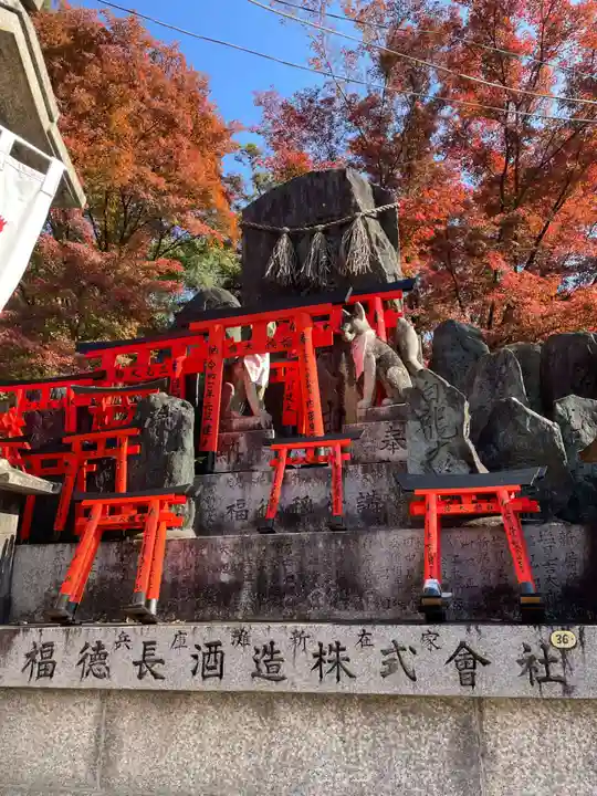 伏見稲荷大社三ノ峰(下之社神蹟・白菊大神)(京都府)