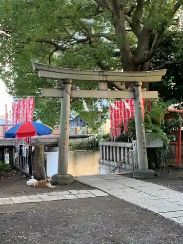 笠䅣稲荷神社の鳥居