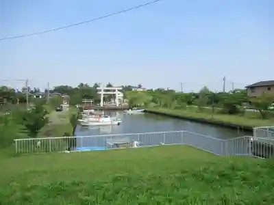 息栖神社の周辺