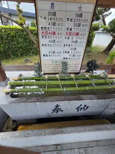 三田天満宮の手水舎