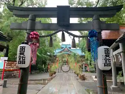 多摩川浅間神社の鳥居