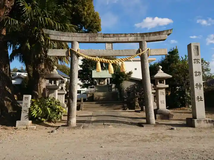 諏訪神社(虎石)の鳥居