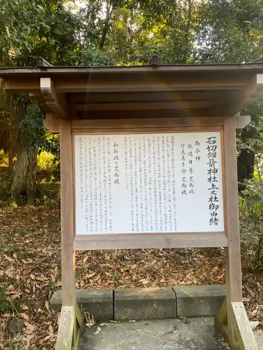 石切劔箭神社上之社の歴史