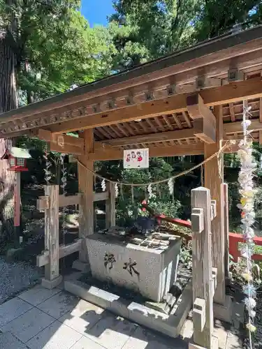 間々田八幡宮の手水舎
