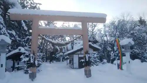 比布神社の鳥居