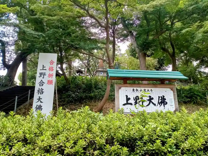 上野大佛の周辺