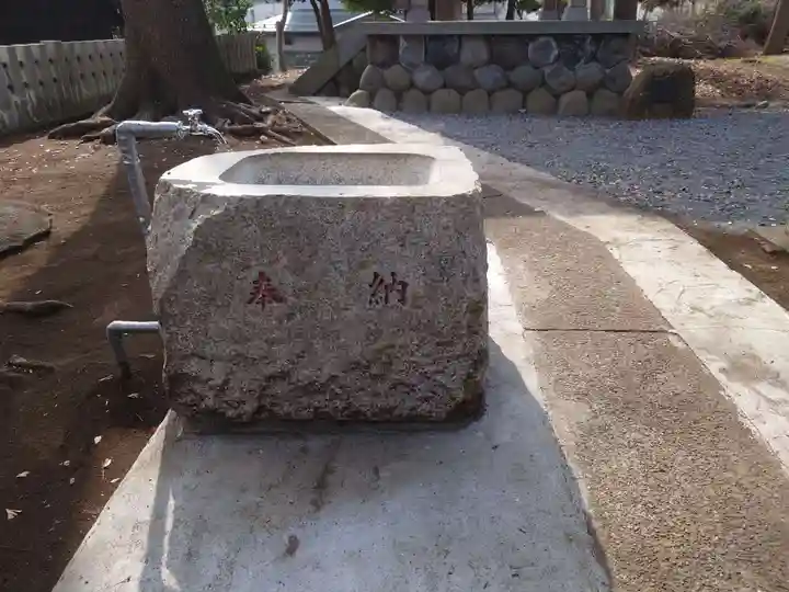 皇武神社の手水舎