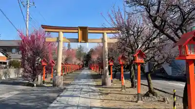 朝日森天満宮の鳥居