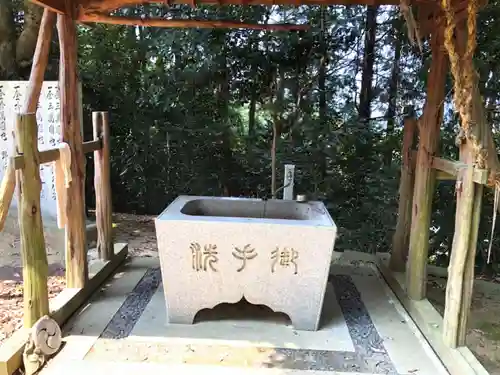 大蓑彦神社の手水