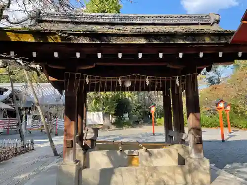 平野神社の手水舎