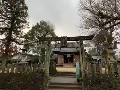 窪田日吉神社の鳥居