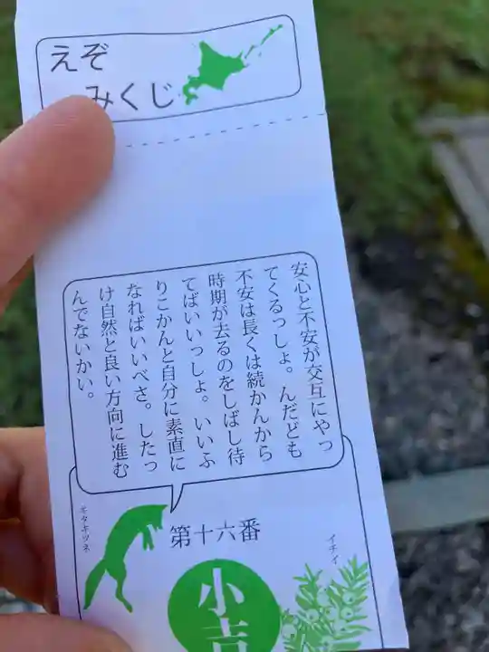 美瑛神社のおみくじ
