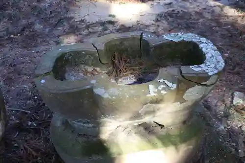 沢井八幡神社の手水