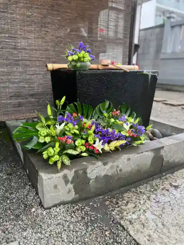 上尾御嶽神社の手水