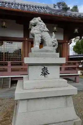 百済王神社の狛犬