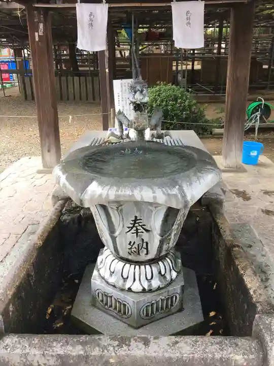 葛井寺の手水舎