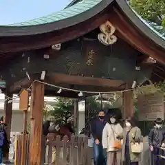 真清田神社の手水