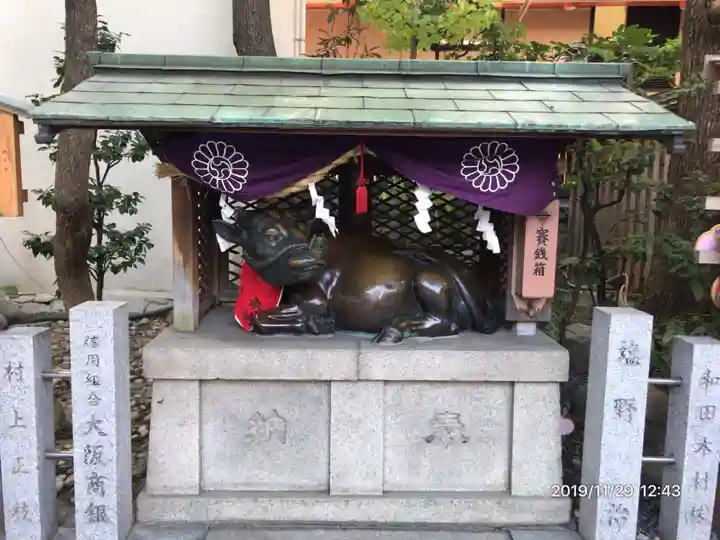 露天神社(お初天神)の狛犬