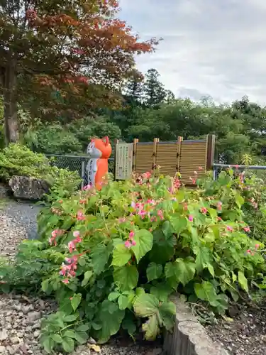 鹿角八坂神社の庭園