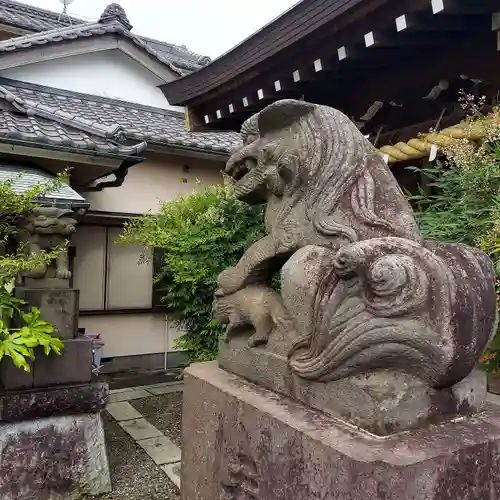 古録天神社の狛犬