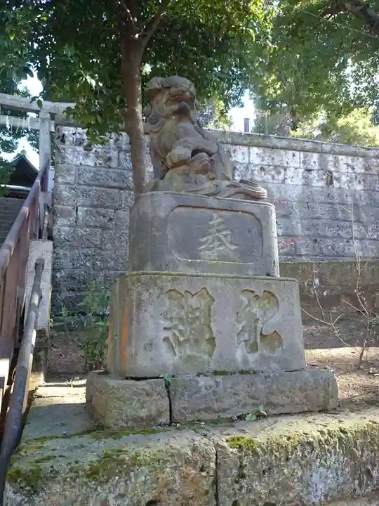 西向天神社の狛犬