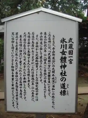 氷川女體神社の歴史